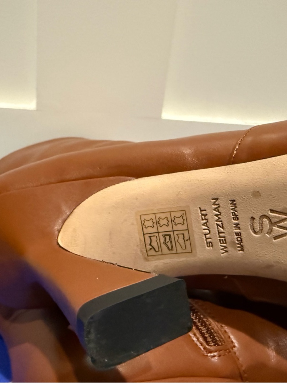 Stuart Weitzman Vinnie Zip Bootie 85 Luxe Saddle size 7.5 - Picture 10 of 13